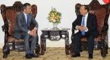 越南政府总理阮春福会见蒙古外交部长曾德•蒙赫奥尔吉勒