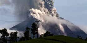 Volcano erupts in Indonesia