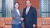 越南政府总理阮春福会见老挝国会主席巴妮·雅陶都