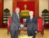 Tổng Bí thư Nguyễn Phú Trọng tiếp Thủ tướng Sri Lanka Wickremesinghe