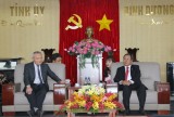 Lãnh đạo tỉnh tiếp xã giao lãnh đạo công ty Polytex Far Eastern Việt Nam