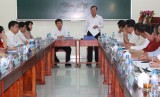 Provincial leaders work with Dau Tieng’s Party Standing Committee