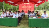 UBND xã Lai Uyên, huyện Bàu Bàng: Diễn tập phương án phối hợp chữa cháy và cứu nạn cứu hộ