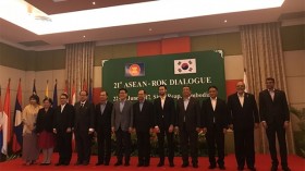 第21届东盟与韩国对话会在柬埔寨举行