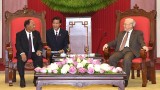 越共中央总书记阮富仲分别会见柬埔寨和老挝客人