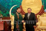 Lãnh đạo Lào tiếp Đoàn đại biểu cấp cao Đảng, Nhà nước Việt Nam