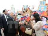 Tổng Bí thư Nguyễn Phú Trọng kết thúc tốt đẹp chuyến thăm Campuchia