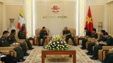 越南国防部副部长阮志咏上将会见缅甸军事安全总局副总局长