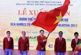 第29届东南亚运动会越南体育代表团出征仪式在河内隆重举行