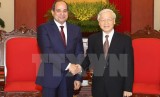 Tổng Bí thư Nguyễn Phú Trọng tiếp Tổng thống Cộng hòa Arab Ai Cập