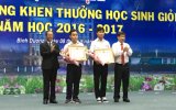 Sở Giáo dục - Đào tạo: Tuyên dương, khen thưởng học sinh giỏi năm học 2016-2017