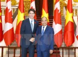 PMs Nguyen Xuan Phuc, Justin Trudeau hold talks