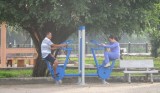 Phường Lái Thiêu, TX.Thuận An: Trang bị dụng cụ tập thể dục trong công viên phục vụ người dân