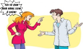 Nghỉ làm chờ vợ nhà hàng xóm