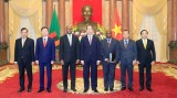 越南国家主席陈大光接受六国新任驻越大使递交国书