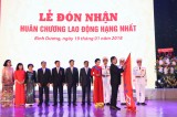 First Labor Decoration received on 40th anniversary of establishment of BIDV Binh Duong