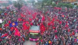 Dòng người dài 30km chào đón đội U23 Việt Nam
