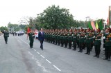 Chủ tịch nước Trần Đại Quang thăm và chúc tết tại Quân đoàn 4