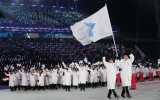 Hai miền Triều Tiên diễu hành chung khai mạc PyeongChang 2018