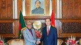 越南国家主席陈大光会见孟加拉国总统穆罕默德•阿卜杜勒•哈米德