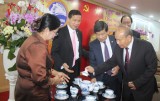 Lãnh đạo tỉnh tiếp đoàn Bộ Lễ nghi và Tôn giáo Vương quốc Campuchia