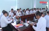 Đoàn kiểm tra Tỉnh ủy làm việc với Huyện ủy Bàu Bàng