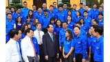 越南国家主席陈大光会见中央直属机关青年代表