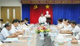 平阳省省委检查团与计划投资厅领导举行工作会议
