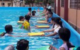 Đưa mô hình hồ bơi di động đến với trẻ em vùng xa