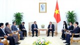 政府总理阮春福会见老挝人民革命党中央组织部部长