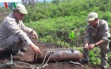 100kg wartime bomb unearthed in Quang Tri