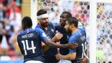 法国队2-1击败澳大利亚队