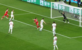 2018年俄罗斯世界杯小组赛E组第二轮：瑞士队2-1逆转塞尔维亚队
