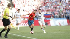 2018年俄罗斯世界杯1/8决赛：东道主俄罗斯队点球大战5-4击败西班牙队 挺进八强