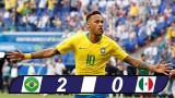 Brazil 2-0 Mexico: Đêm diễn của Neymar