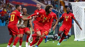 2018年俄罗斯世界杯1/8决赛：比利时队补时3-2逆转日本队 打入八强