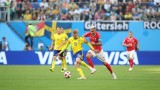2018年俄罗斯世界杯1/8决赛：瑞典队1-0小胜瑞士队 晋级八强
