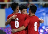 Olympic Việt Nam mặc trang phục đỏ khi đối đầu Olympic Pakistan