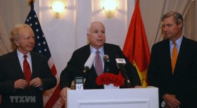 US Embassy opens condolence book for late Senator McCain