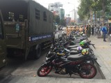Lực lượng CSGT Công an tỉnh: Tạm giữ hàng chục môtô vi phạm luật giao thông