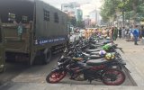 Lực lượng CSGT Công an tỉnh: Tạm giữ hàng chục mô tô của nhóm Biker vi phạm luật giao thông