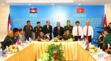 Ký kết Biên bản hợp tác giữa Bộ Chỉ huy Quân sự tỉnh với Tiểu khu Quân sự tỉnh Kandal, Kratie và Quân khu 2 (Campuchia)
