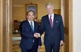 PM Nguyen Xuan Phuc greets Belgian King