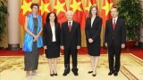 越共中央总书记、越南国家主席阮富仲会见各国新任驻越南大使