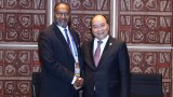 越南政府总理阮春福会见瓦努阿图总理夏洛特•萨尔维