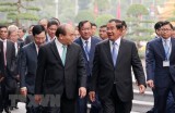 Thủ tướng Campuchia kết thúc chuyến thăm chính thức Việt Nam