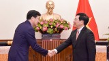 越南政府副总理兼外长范平明会见韩国客人