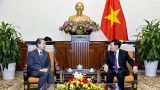越南政府副总理兼外长范平明会见中国驻越大使熊波