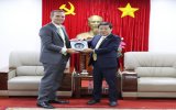 Provincial leaders receive General Directors of Friesland Campina Vietnam and ECCO Corporation of Denmark