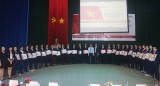 越南 - 新加坡职业高等：组织赴日本工作的旧毕业生出境仪式